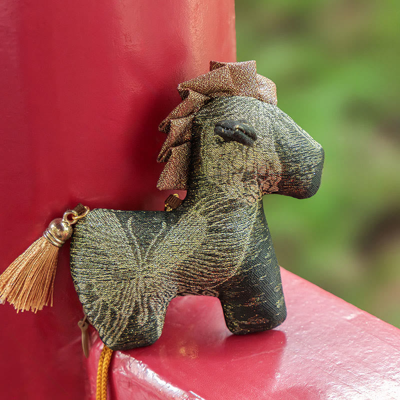 馬年用Buddha Stones赤紐のタッセル刺繍 吊り下げ飾り - image 10