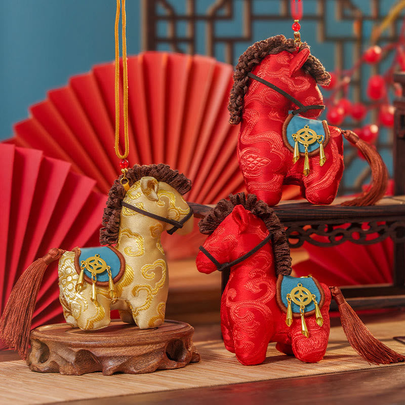 馬年Buddha Stones赤紐刺繍 自由 吊り下げ 飾り - image 14