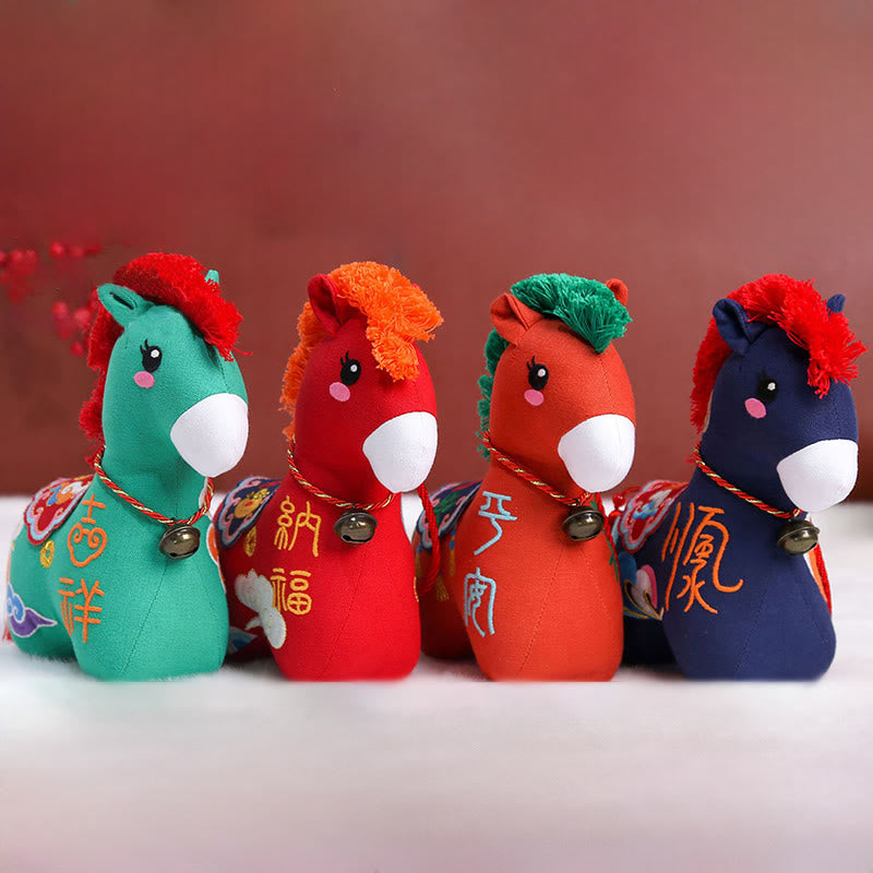 Buddha Stones午年 銅製赤紐福文字 刺繍豊かさ家の装飾 - image 37