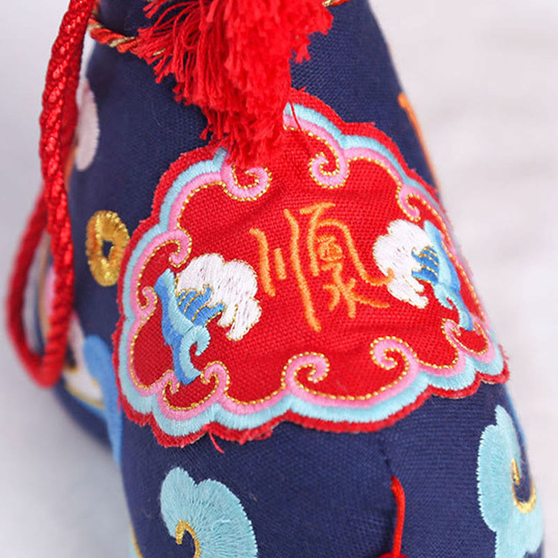 Buddha Stones午年 銅製赤紐福文字 刺繍豊かさ家の装飾 - image 27