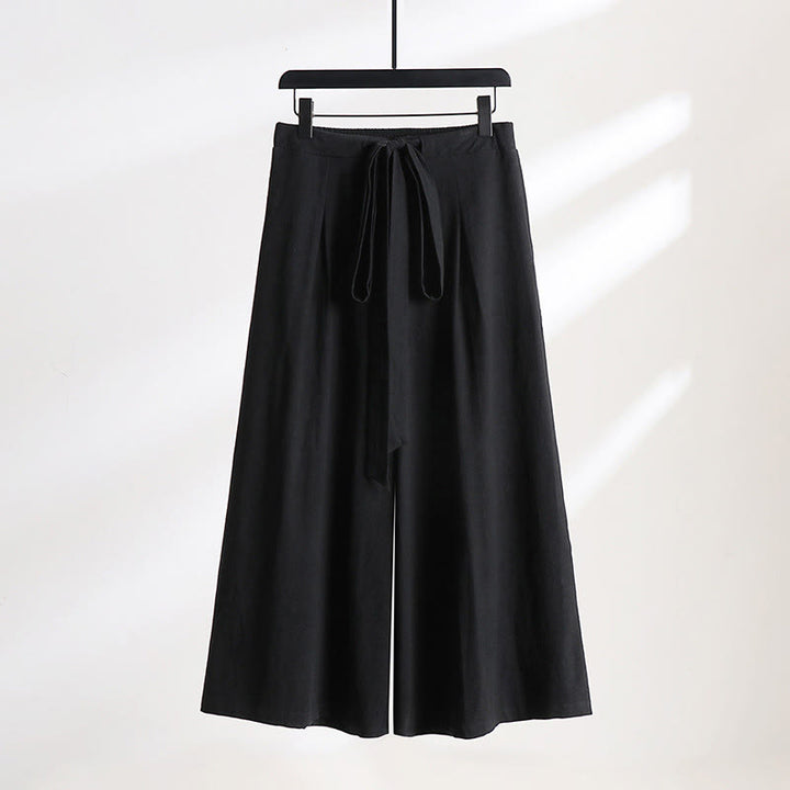 Buddha Stones 2点セット 秋 レースアップ コットン 着物 アンクル丈 ワイドレッグパンツ ポケット付き メンズ 瞑想用ウェア セット - image 7