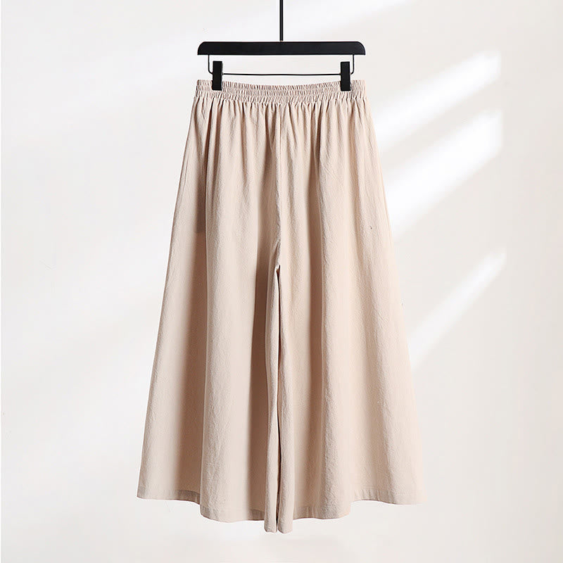 Buddha Stones 2点セット 秋 レースアップ コットン 着物 アンクル丈 ワイドレッグパンツ ポケット付き メンズ 瞑想用ウェア セット - image 16