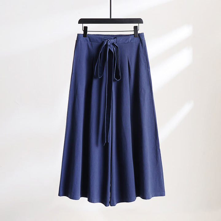 Buddha Stones 2点セット 秋 レースアップ コットン 着物 アンクル丈 ワイドレッグパンツ ポケット付き メンズ 瞑想用ウェア セット - image 11