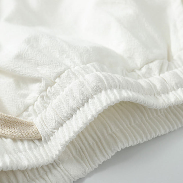 Buddha Stones 2点セット 秋 レースアップ 七分袖 コットン 着物 ドローストリングパンツ ポケット付き メンズ 瞑想用 布セット - image 16