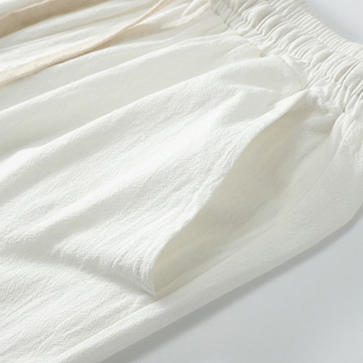 Buddha Stones 2点セット 秋 レースアップ 七分袖 コットン 着物 ドローストリングパンツ ポケット付き メンズ 瞑想用 布セット - image 15