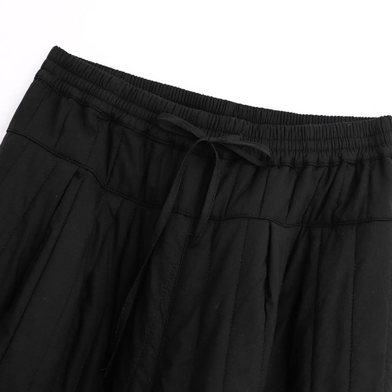 Buddha Stones冬 無地 カラーブロッキングデザイン コットン レディース ハーレムパンツ ポケット付き - image 10