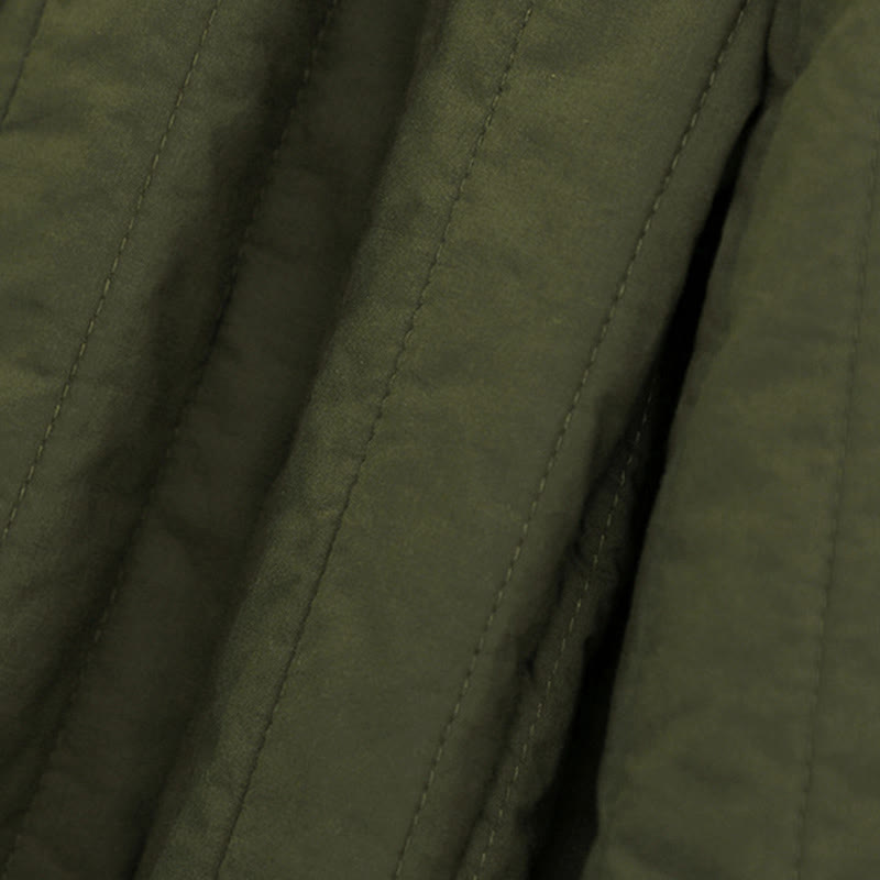 Buddha Stones冬 無地 カラーブロッキングデザイン コットン レディース ハーレムパンツ ポケット付き - image 25