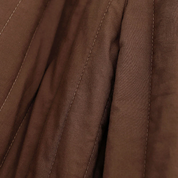 Buddha Stones冬 無地 カラーブロッキングデザイン コットン レディース ハーレムパンツ ポケット付き - image 18