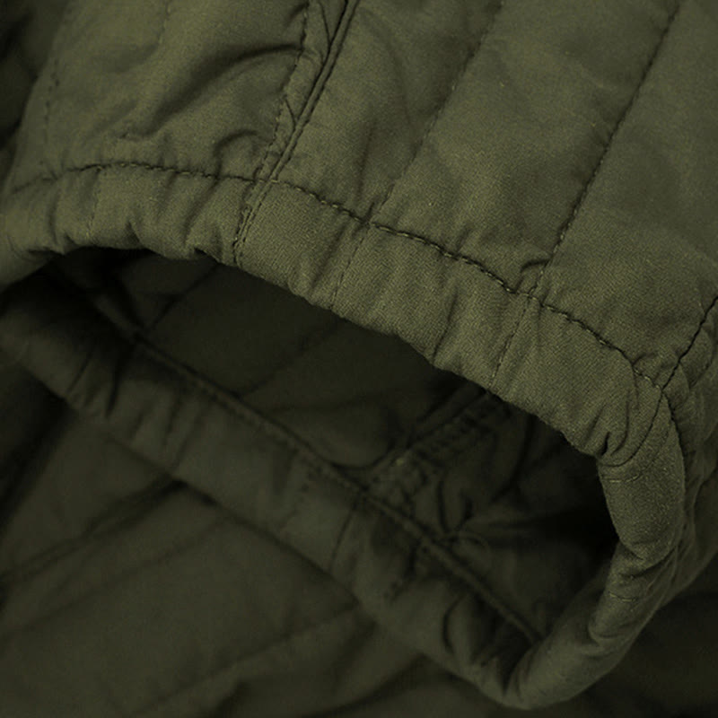 Buddha Stones冬 無地 カラーブロッキングデザイン コットン レディース ハーレムパンツ ポケット付き - image 26