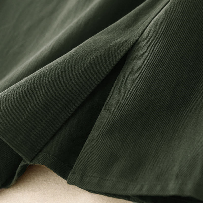 Buddha Stonesレディース ポケット付き無地コットンスカート - image 4