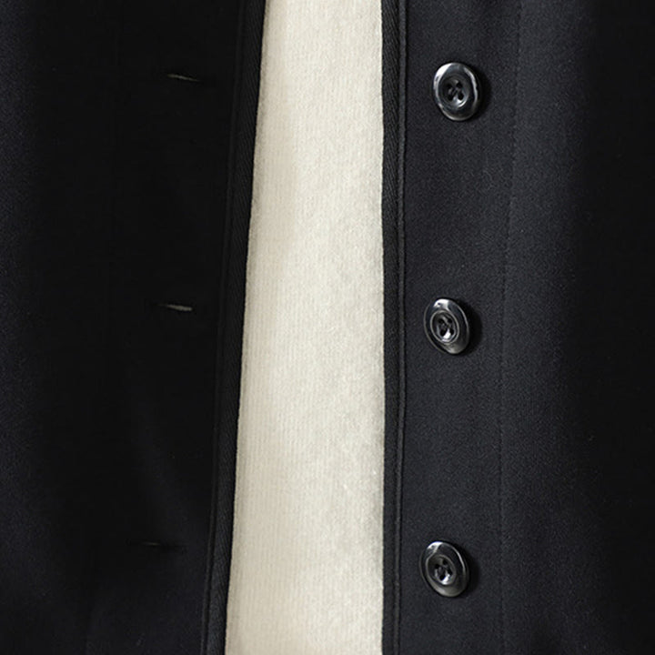 Buddha Stonesシンプル無地 Vネック ボタンダウンデザイン レディース コットン 長袖ジャケット - image 3