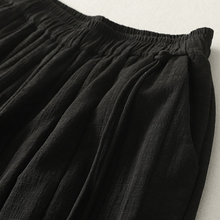 Buddha Stones無地 コットン ポリエステル 厚手 レディース パンツ ポケット付き - image 9