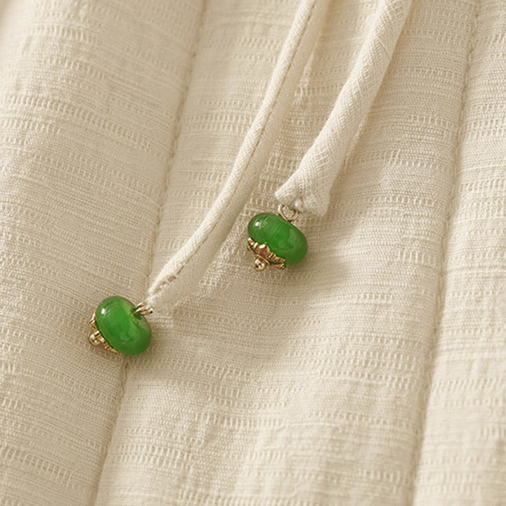 Buddha Stones無地 コットン ポリエステル 厚手 レディース パンツ ポケット付き - image 2