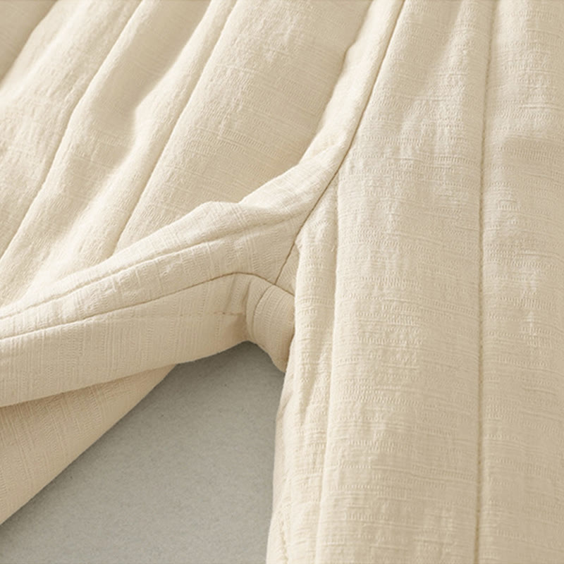 Buddha Stones無地 コットン ポリエステル 厚手 レディース パンツ ポケット付き - image 6