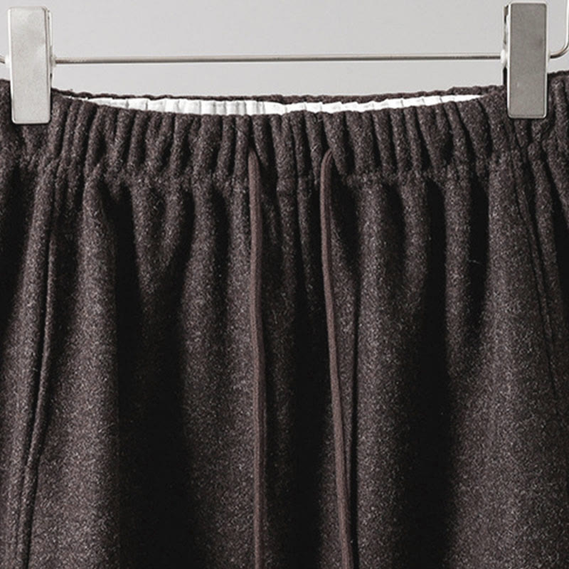 Buddha Stones無地コットン レースアップデザイン 厚手レディースパンツ ポケット付き - image 16