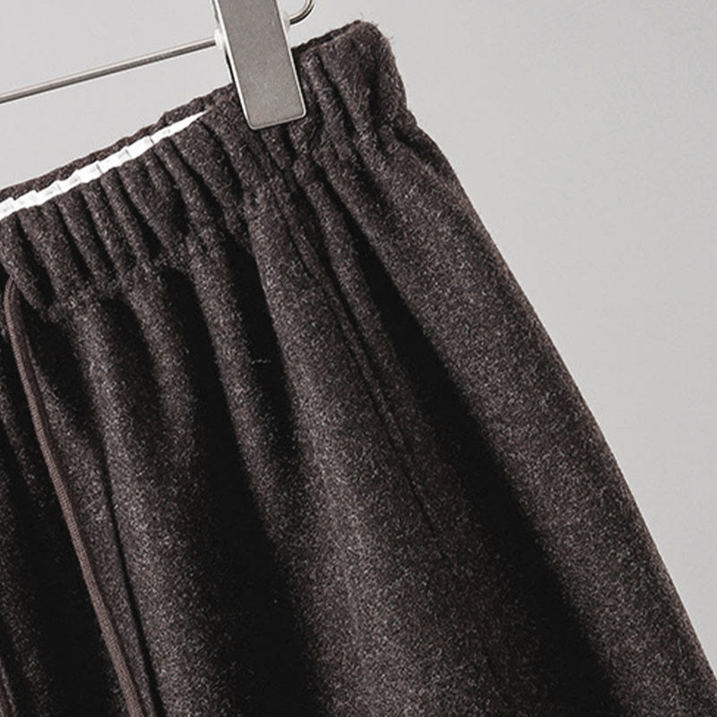 Buddha Stones無地コットン レースアップデザイン 厚手レディースパンツ ポケット付き - image 17