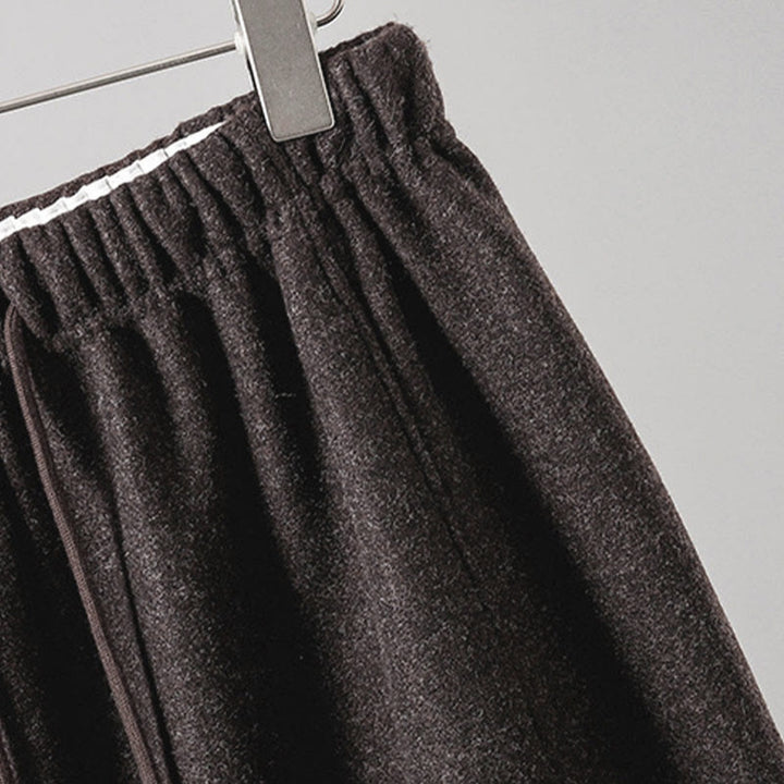 Buddha Stones無地コットン レースアップデザイン 厚手レディースパンツ ポケット付き - image 17