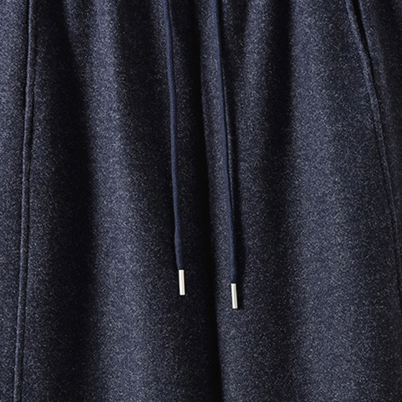 Buddha Stones無地コットン レースアップデザイン 厚手レディースパンツ ポケット付き - image 11