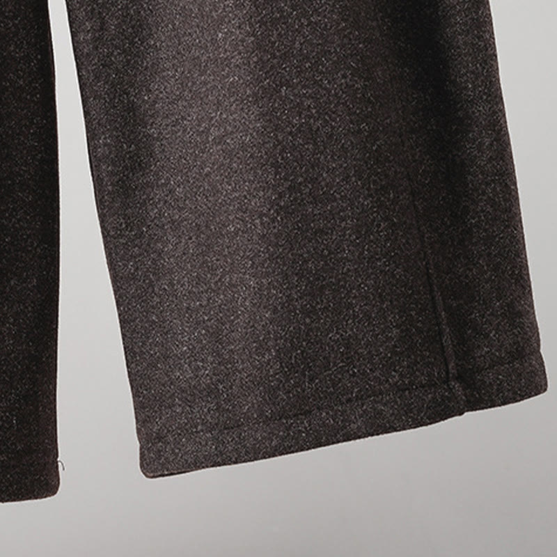 Buddha Stones無地コットン レースアップデザイン 厚手レディースパンツ ポケット付き - image 22