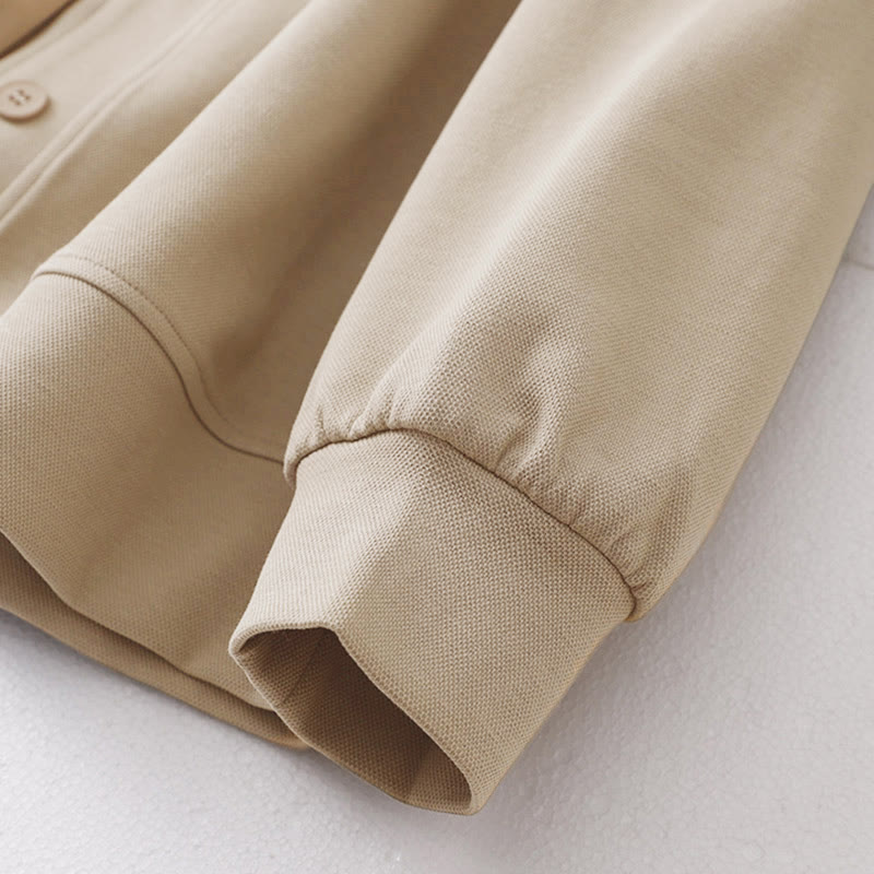 Buddha Stonesプレーンボタン レディース コットン ロングスリーブ ジャケット - image 4