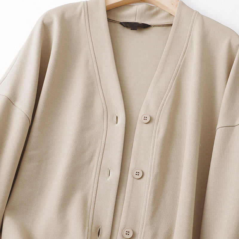 Buddha Stonesプレーンボタン レディース コットン ロングスリーブ ジャケット - image 7