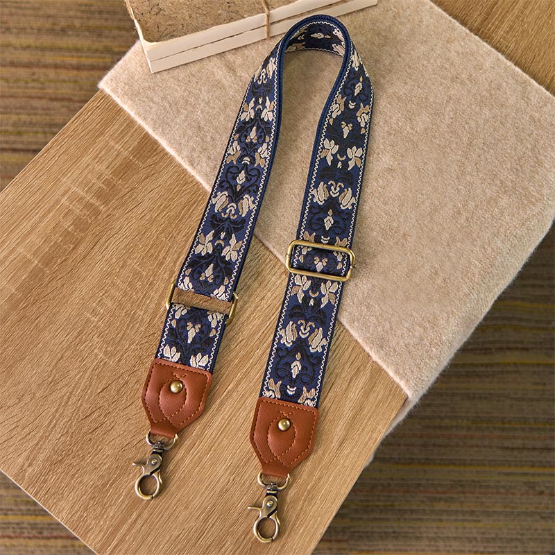 Buddha Stonesの花の幾何学模様の刺繍が施された調節可能なハンドバッグ、クロスボディショルダーバッグのストラップ交換用 - image 6