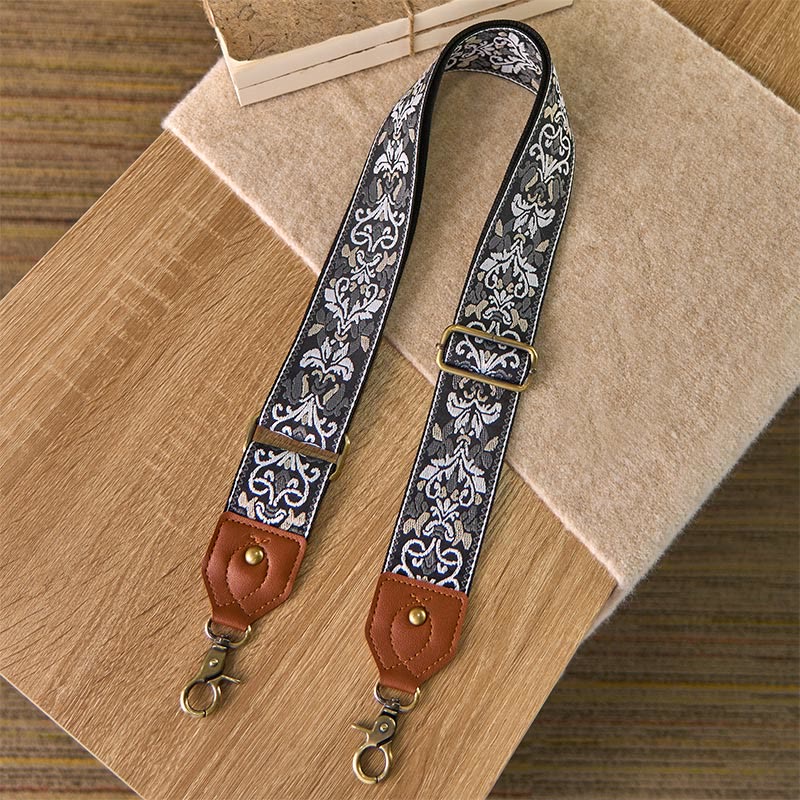 Buddha Stonesの花の幾何学模様の刺繍が施された調節可能なハンドバッグ、クロスボディショルダーバッグのストラップ交換用 - image 26