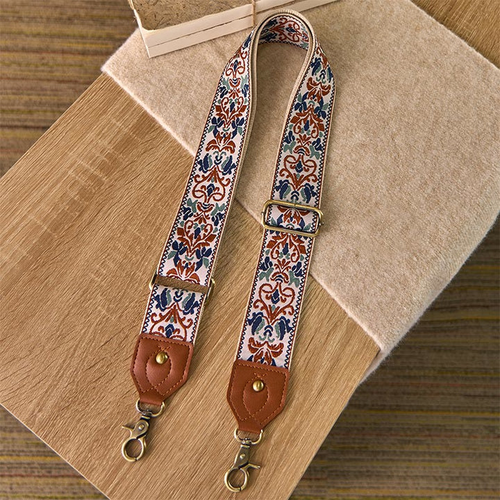 Buddha Stonesの花の幾何学模様の刺繍が施された調節可能なハンドバッグ、クロスボディショルダーバッグのストラップ交換用 - image 16