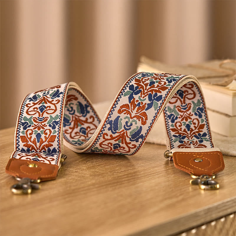 Buddha Stonesの花の幾何学模様の刺繍が施された調節可能なハンドバッグ、クロスボディショルダーバッグのストラップ交換用 - image 17