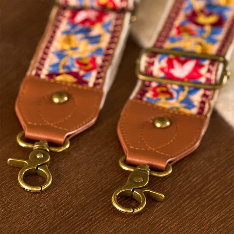 Buddha Stonesボヘミアンフラワーつる幾何学模様刺繍調節可能なハンドバッグクロスボディショルダーバッグ財布ストラップ交換用 - image 15