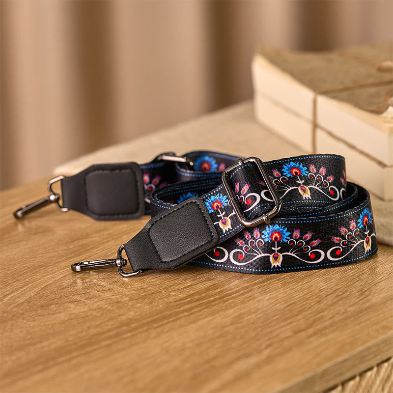 Buddha Stonesボヘミアン モーニンググローリー フラワー 調節可能 ハンドバッグ クロスボディ ショルダーバッグ ストラップ 交換用 - image 3