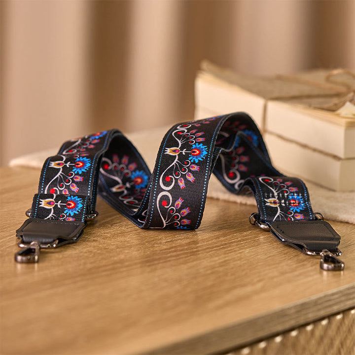 Buddha Stonesボヘミアン モーニンググローリー フラワー 調節可能 ハンドバッグ クロスボディ ショルダーバッグ ストラップ 交換用 - image 2