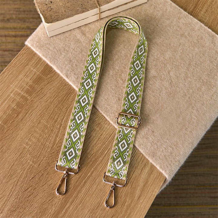 Buddha Stonesボヘミアン 菱形 四辺形 ストライプ 幾何学模様 ジャカード 調節可能 ハンドバッグ クロスボディ ショルダーバッグ ストラップ 交換用 - image 12