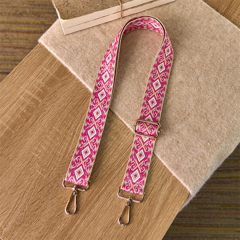 Buddha Stonesボヘミアン 菱形 四辺形 ストライプ 幾何学模様 ジャカード 調節可能 ハンドバッグ クロスボディ ショルダーバッグ ストラップ 交換用 - image 6