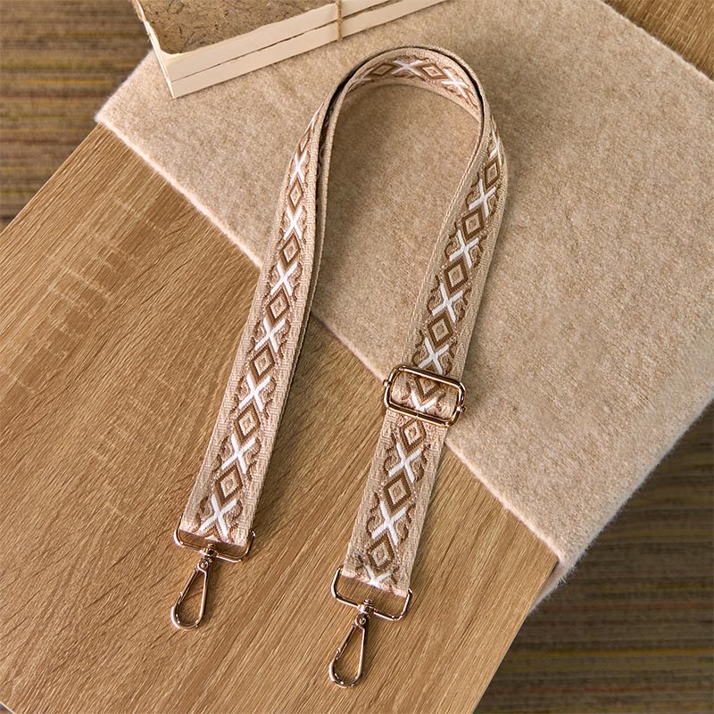 Buddha Stonesボヘミアン ロンバス ストライプ 幾何学模様 ジャカード 調節可能 ハンドバッグ クロスボディ ショルダーバッグ ストラップ 交換用 - image 8