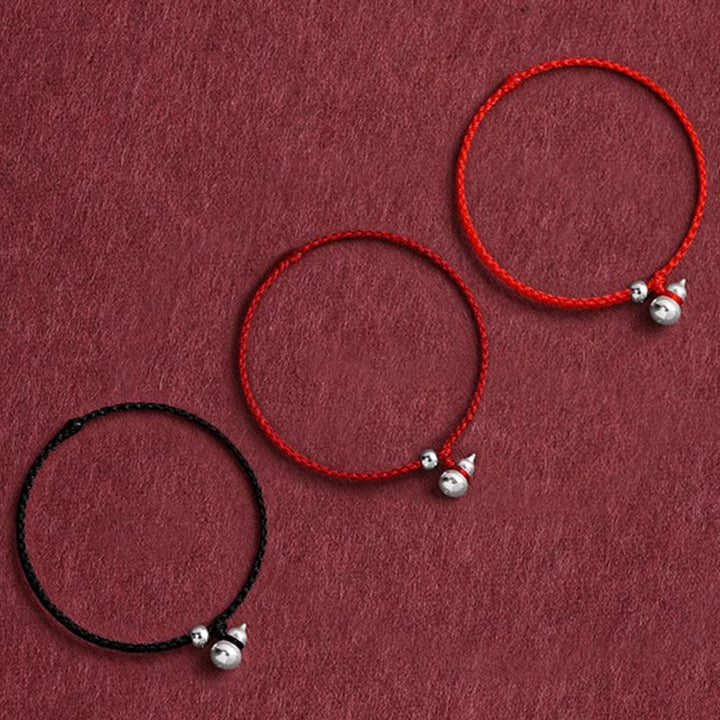 Buddha Stones925スターリングシルバー ひょうたん型幸運繁栄のお守り 紐結びブレスレット - image 14