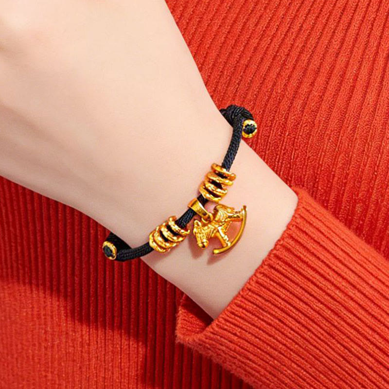 Buddha Stones午年 シンプル 馬 サークル チャーム ロープ 信仰 ブレスレット - image 14