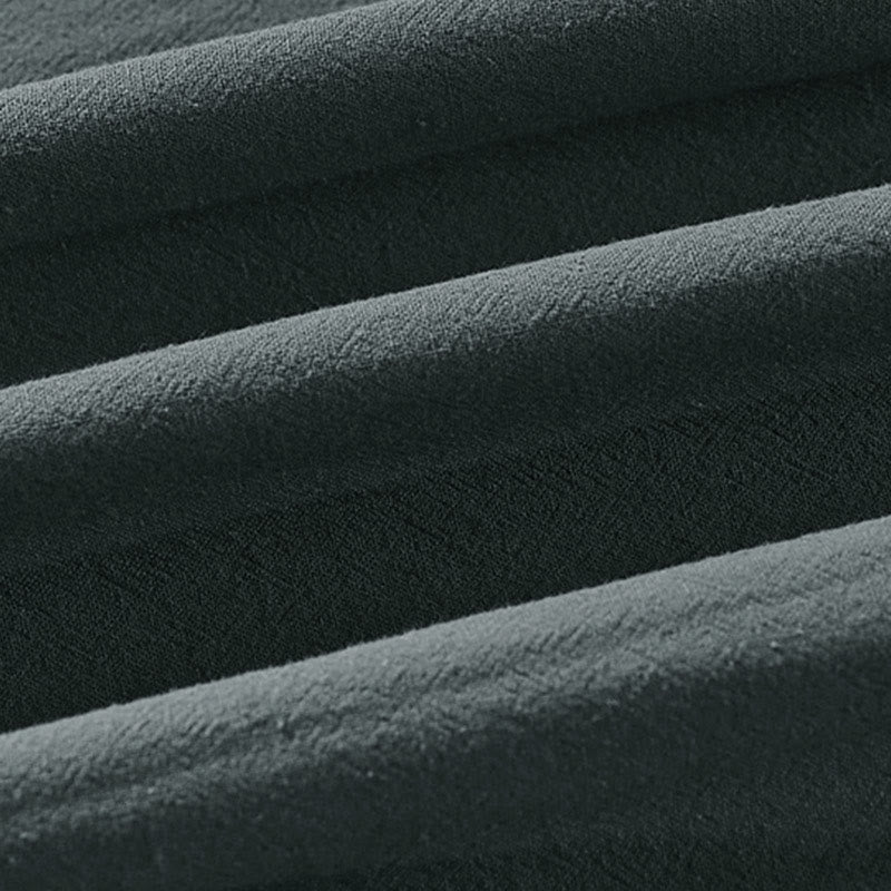 Buddha Stones無地 ワンチャイニーズフロッグボタンジャケット コットンリネン メンズ 半袖着物 - image 9