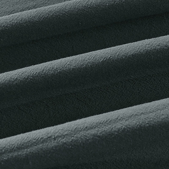 Buddha Stones無地 ワンチャイニーズフロッグボタンジャケット コットンリネン メンズ 半袖着物 - image 9