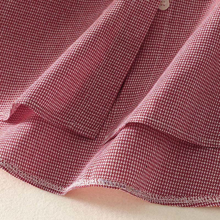 Buddha Stones秋 猫 子猫 刺繍 チェック柄 スタンドカラー ボタンダウンデザイン レディース 長袖シャツ - image 13