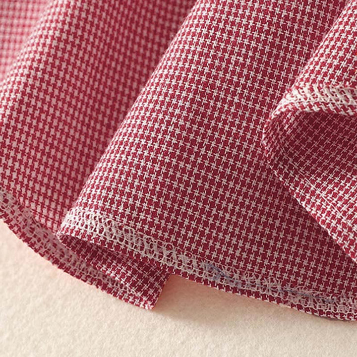 Buddha Stones秋 猫 子猫 刺繍 チェック柄 スタンドカラー ボタンダウンデザイン レディース 長袖シャツ - image 14