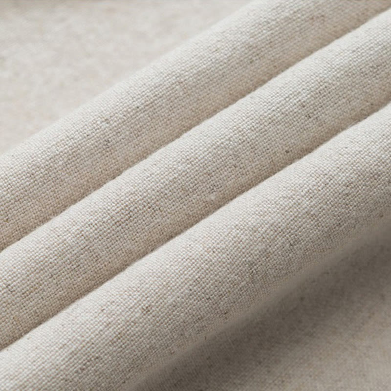 Buddha Stones夏 無地 ドローストリングデザイン リネンコットン メンズ 7-8丈 ポケット付きパンツ - image 10