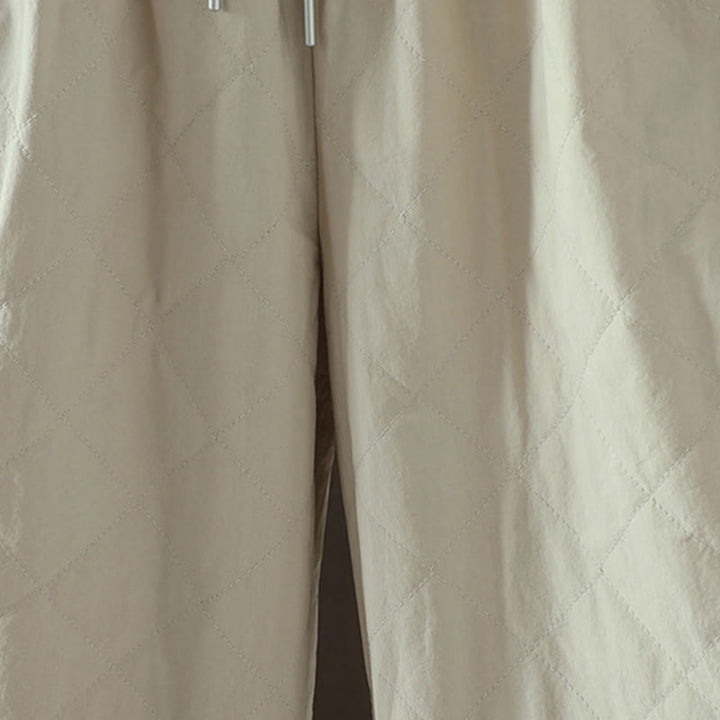 Buddha Stones菱形柄コットンポリエステル厚手レディースパンツ（ポケット付き） - image 7