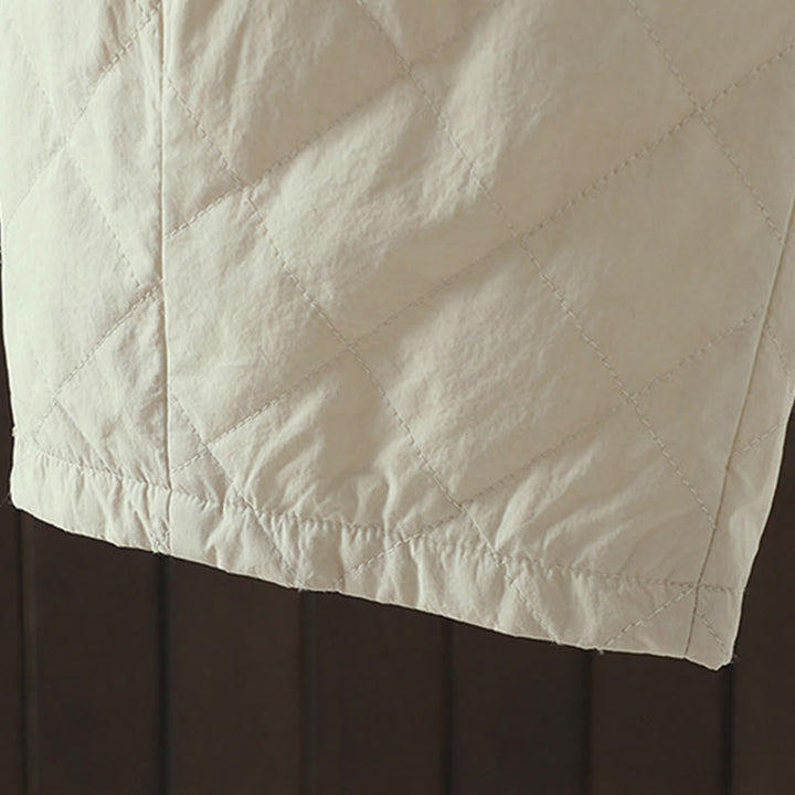 Buddha Stones菱形柄コットンポリエステル厚手レディースパンツ（ポケット付き） - image 9