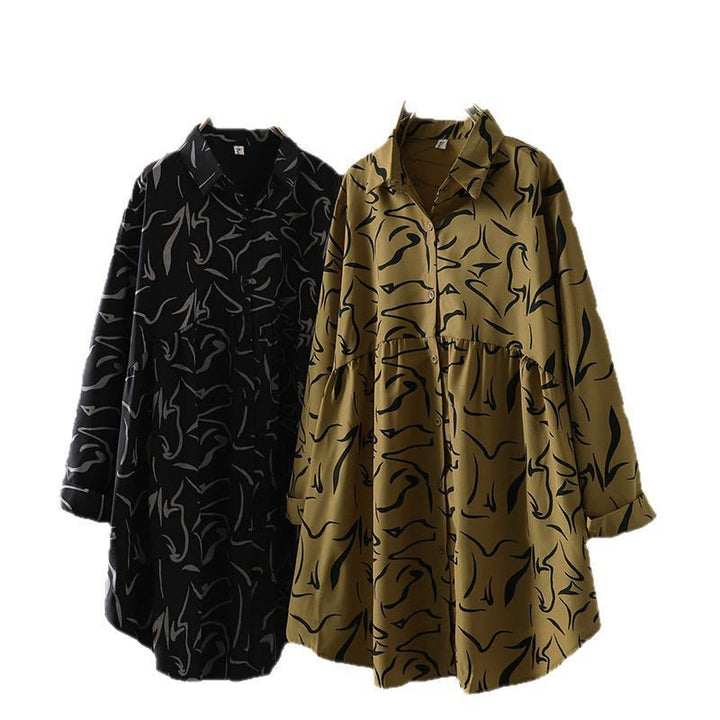 Buddha Stones春秋 スタンドカラー ラインパターン 長袖 レディースシャツ  - image 23
