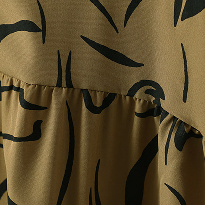 Buddha Stones春秋 スタンドカラー ライン柄 長袖 レディース コットン ポリエステル シャツ  - image 12