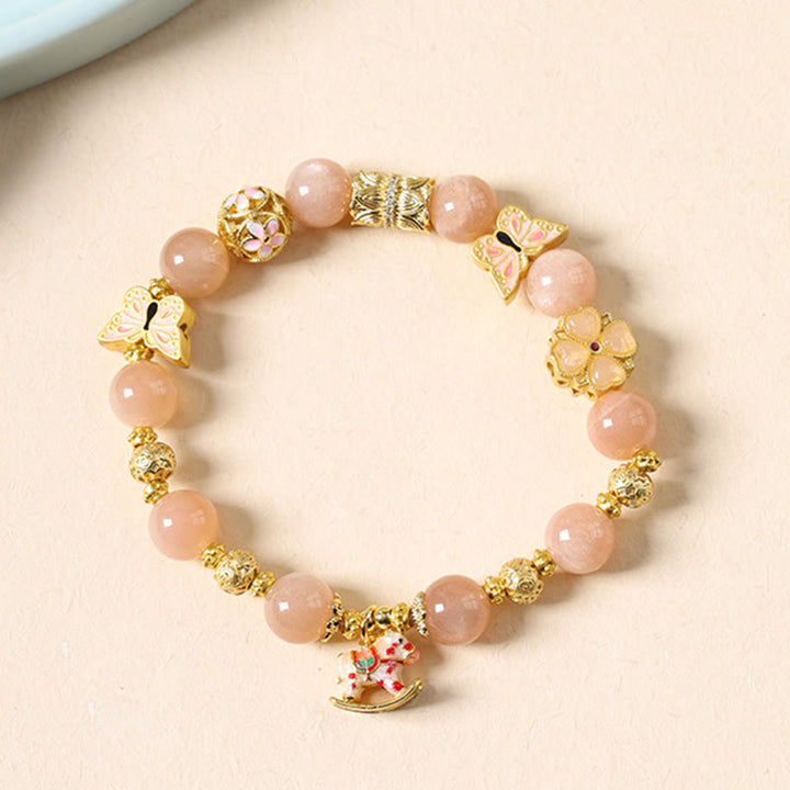 Buddha Stones午年 南 赤瑪瑙 太陽石 トルマリン成就のブレスレット - image 8