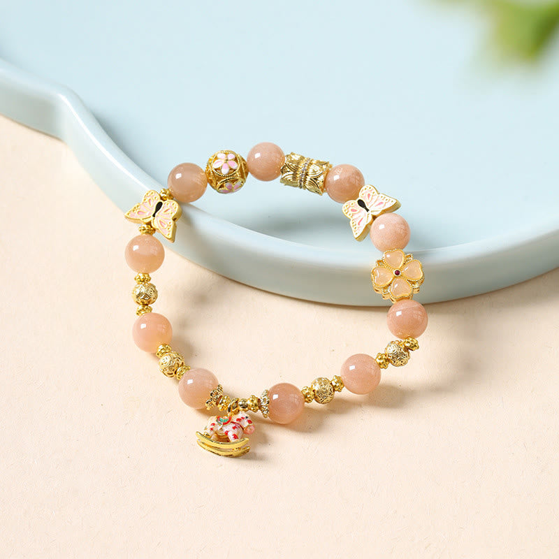 Buddha Stones午年 南 赤瑪瑙 太陽石 トルマリン成就のブレスレット - image 9