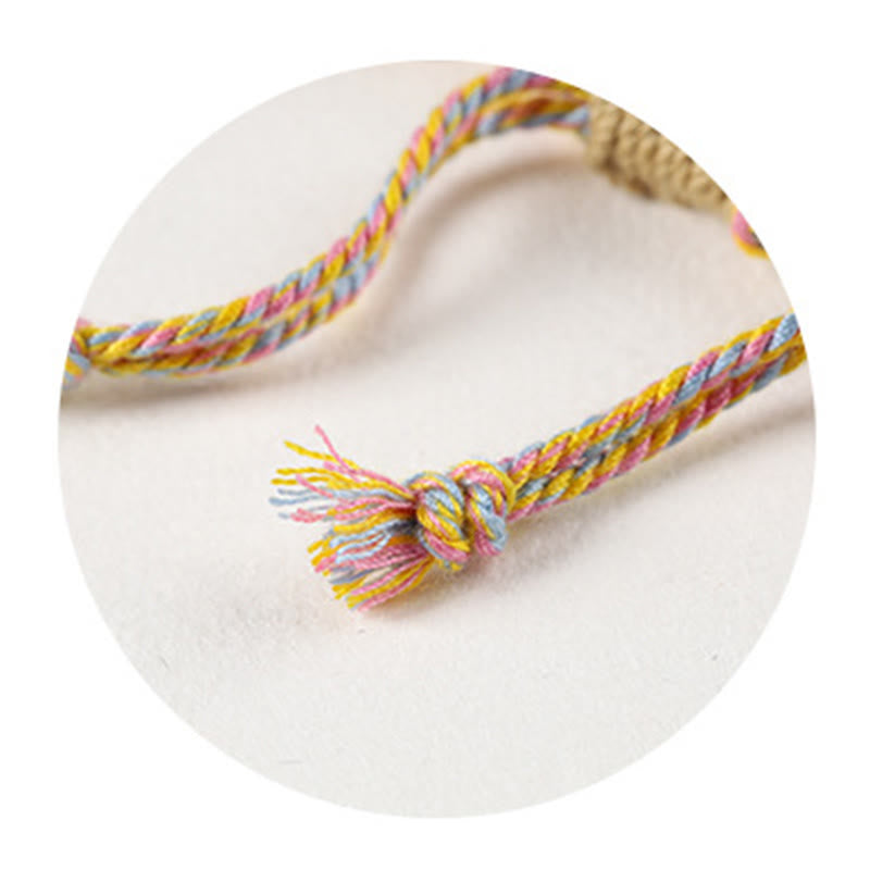 Buddha Stones午年 銅製 富 チベット 編み込み ロープ ブレスレット - image 14