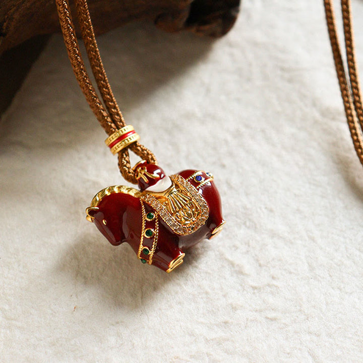 Buddha Stones午年 銅製 バランスネックレス ペンダント - image 4